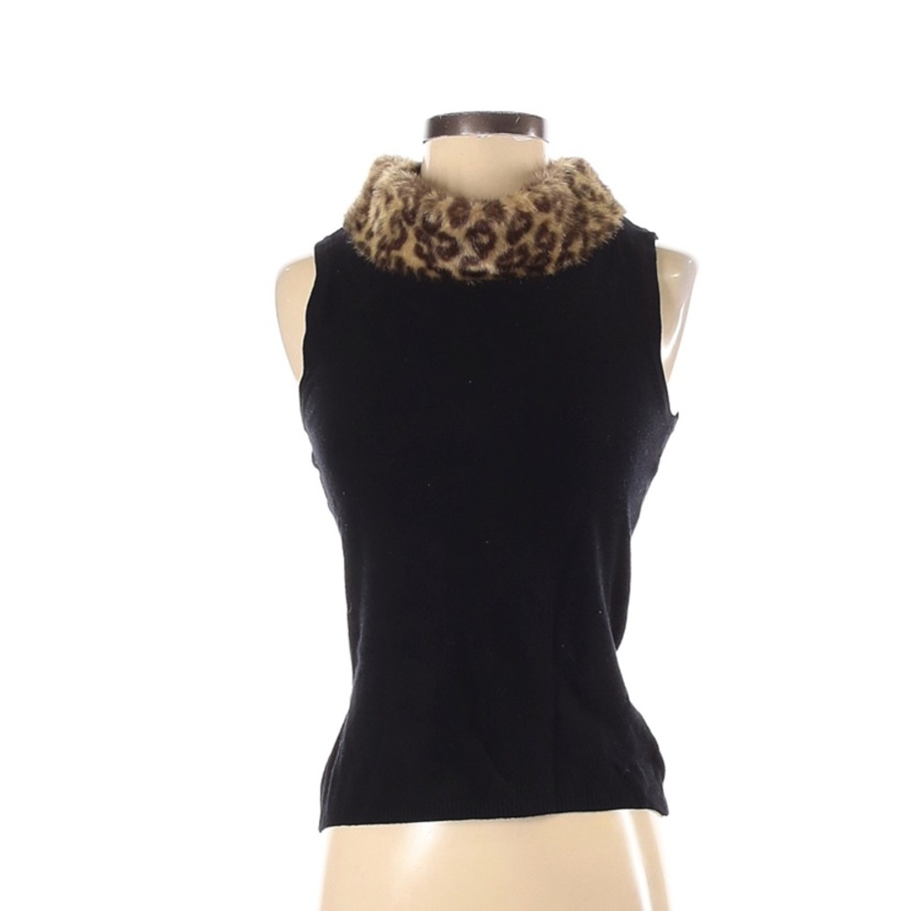 Fuax fur pullover sweater